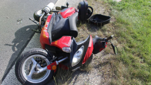 Autobus na Chválkovické srazil motorkáře