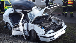 Tragická nehoda u Olomouce: Řidič srážku nepřežil