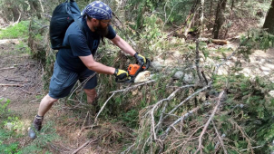 Serpentýny na Šerák po žluté trase už jsou zase průchozí