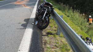 Při nehodě na Červenohorském sedle zemřel motorkář