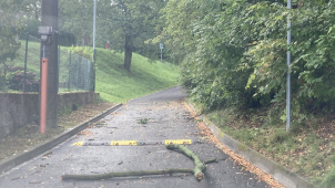 Silná bouře pustošila v noci Hanou