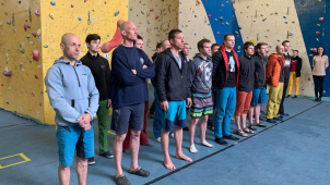 Hasiči se bavili při lezení na obtížnost