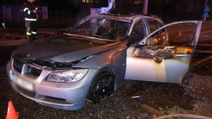 Opilá řidička havarovala brzo ráno v Olomouci