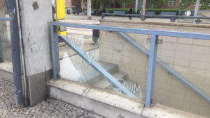 Na olomouckém nádraží se vyřádil vandal