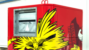 Olomouc má grafitti kontejner na použité elektro