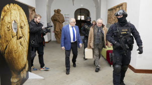 Keltská kamenná hlava už opustila Olomouc