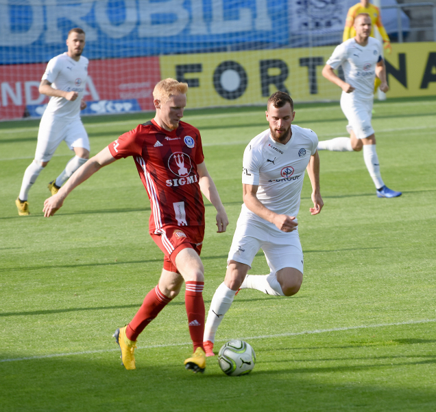 V duelu Slovácka se Sigmou branka nepadla