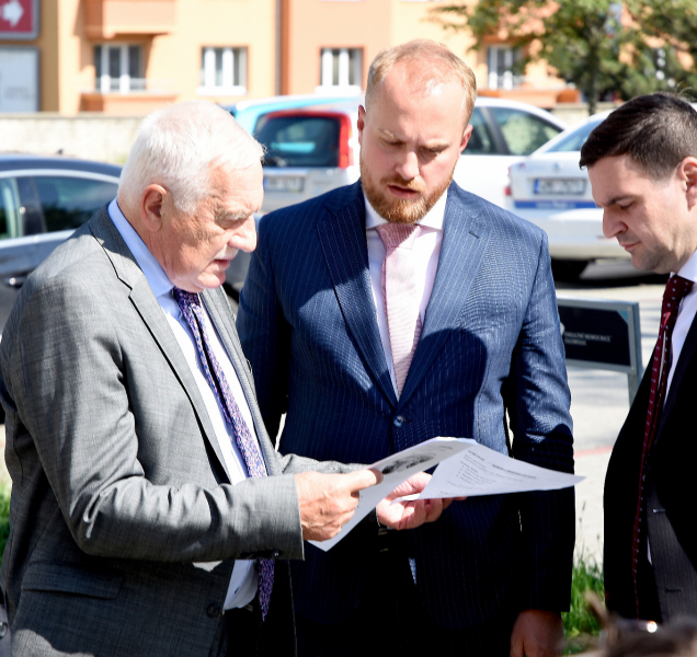 Václav Klaus navštívil Olomouc