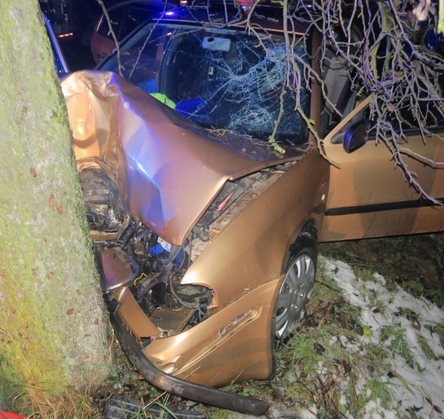 Tragédie u Přestavlk: Řidič nepřežil náraz do stromu