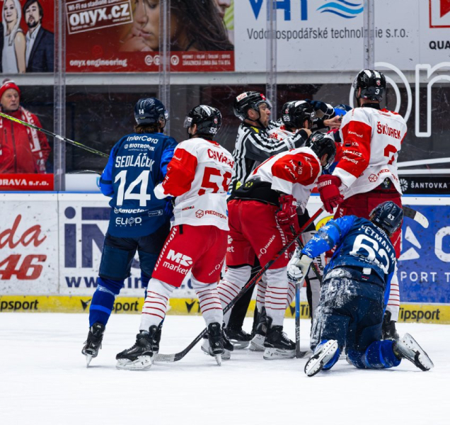 Hokejisté HC Olomouc Třinec nezvládli ani doma