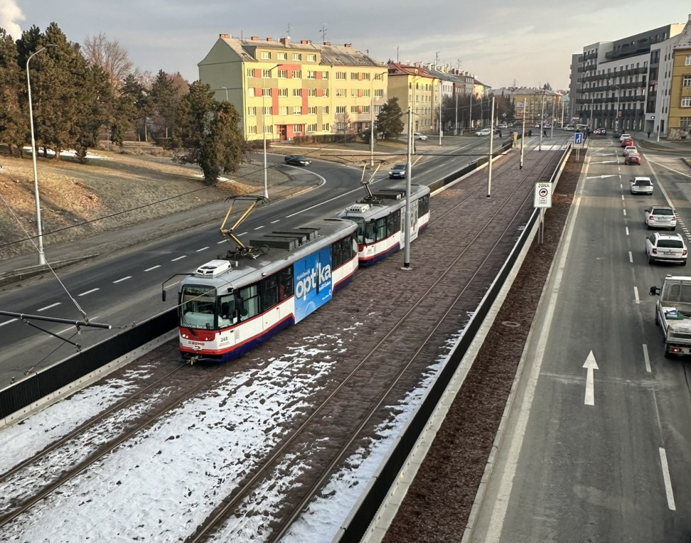 Tramvaje už zase jezdí na Novou Ulici