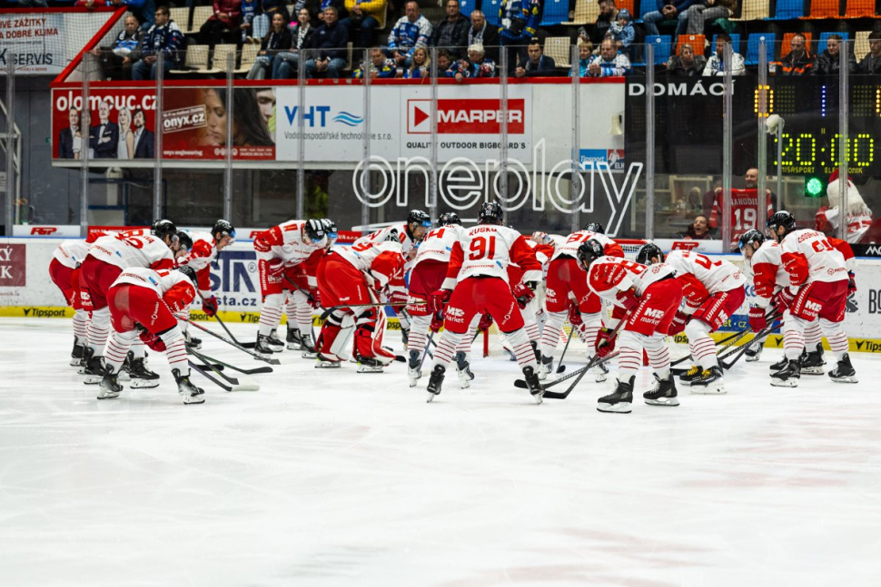 Hokejisté HC Olomouc sahali na Kometě po bodu